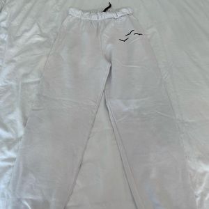 white lazy pants sweatpants !!